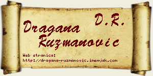 Dragana Ružmanović vizit kartica